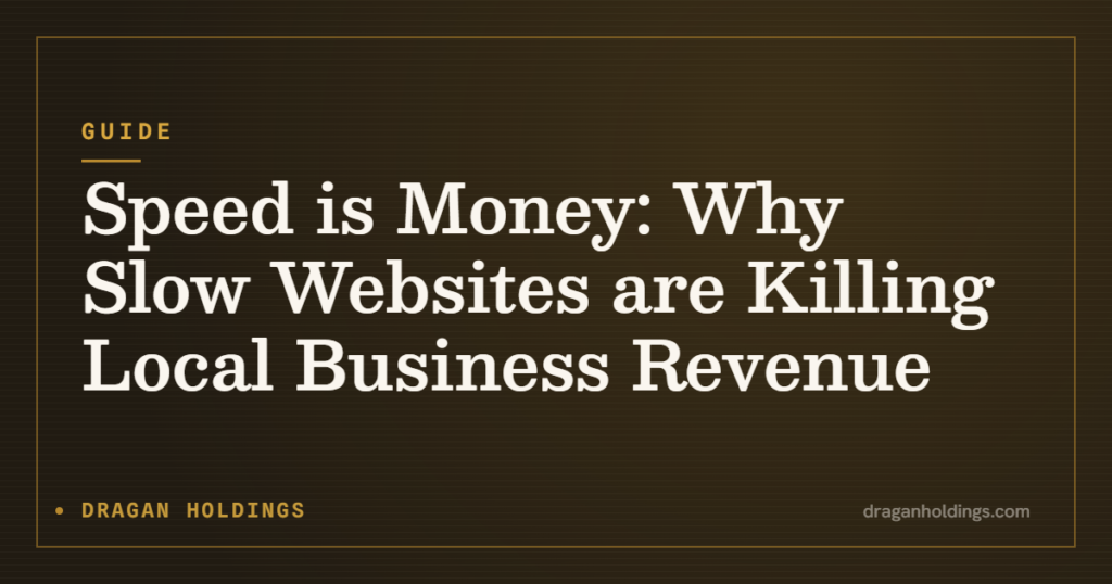 Guide: Speed is Money: Why Slow Websites are Killing Local Business Revenue — Dragan Holdings